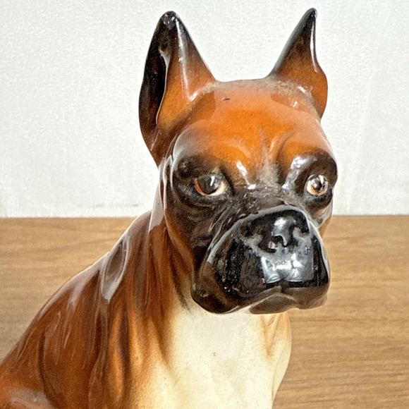 Vintage Boxer Dog Figurines Marked Japan Ceramic Small Animal Decor 1970s READ - Picture 5 of 12